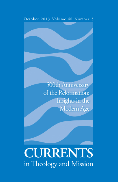 					View Vol. 40 No. 5 (2013): 500th Anniversary of the Reformation: Insights in the Modern Age
				