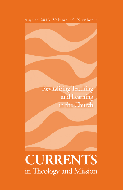 					View Vol. 40 No. 4 (2013): Revitalizing Teaching and Learning in the Church
				