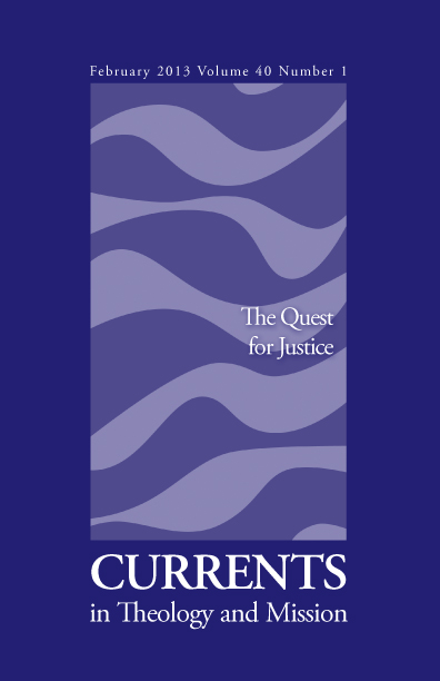 					View Vol. 40 No. 1 (2013): The Quest for Justice
				